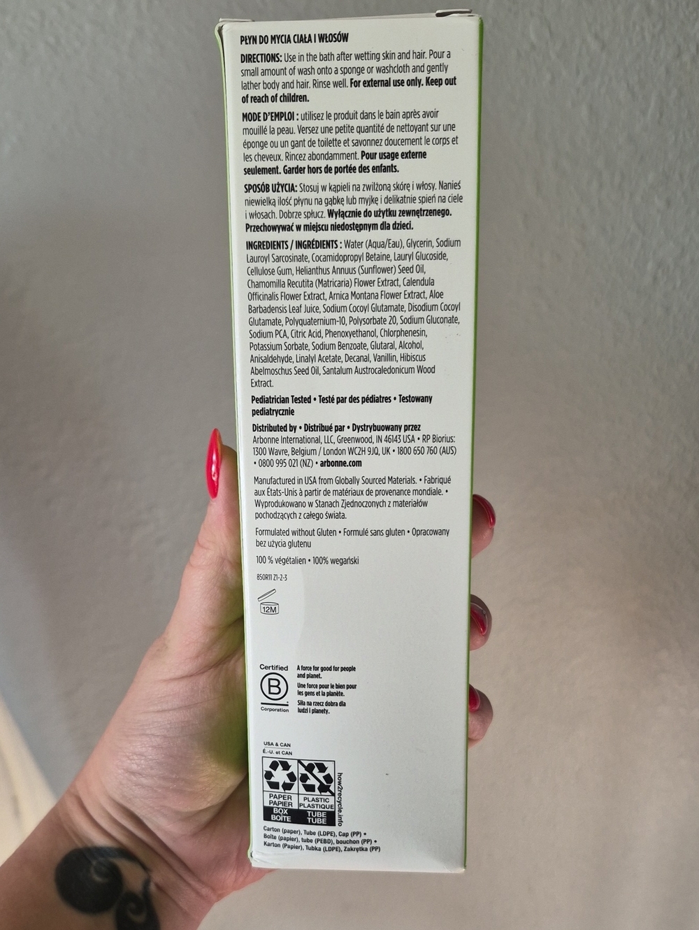Arbonne ABC Baby Care Hair & Body Wash - NIB - Picture 2 of 4